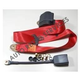 CEINTURE DE SECURITE A ENROULEUR  ROUGE FIAT 850 - FIAT 12/1500 CAB- FIAT 124 - FIAT  DINO - FIAT X 1/9