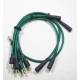 IGNITION CABLE SET GREEN  FIAT 850 SPIDER