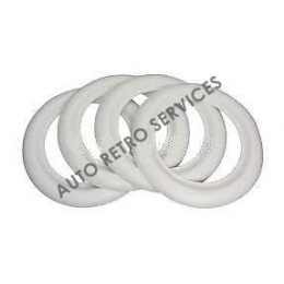 SET OF 4 WHITE SIDEWALL 12"