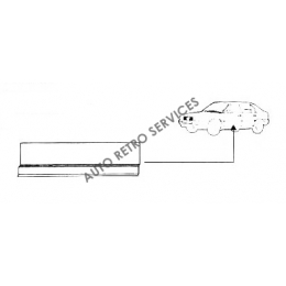 TOLE REPARATION BAS DE PORTE AVANT GAUCHE ALFA 33 