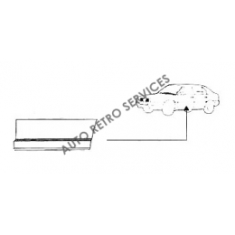 TOLE REPARATION BAS DE PORTE ARRIERE  DROITE ALFA 33 