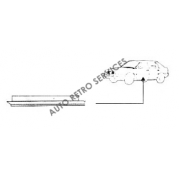 TOLE REPARATION DESSOUS  DE PORTE ARRIERE DROIT ALFA 33 