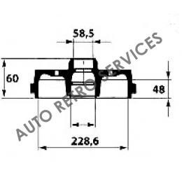 BRAKE DRUM ALFA33 83-89  - ALFASUD/SPRINT 79-89