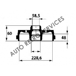 BRAKE DRUM  ALFA ROMEO :  ALFA 33 TYPE 905 1.5 4X4PRINT 79-89