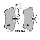 FRONT BRAKE PAD  WITH WARNING UNIT  ALFA 33 83-89