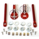 PAIRE D'ATTACHE CAPOT ALU ROUGE