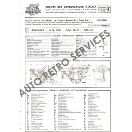 CARBURATOR SET  SOLEX 32 EISA 4 