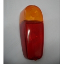 LEFT REAR LENS - RED / ORANGE - FIAT 600