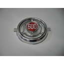 PLASTIC FRONT EMBLEM CHROMED FIAT 600