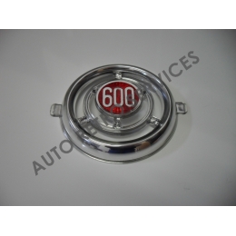 PLASTIC FRONT EMBLEM CHROMED FIAT 600