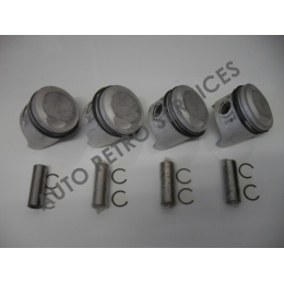 JEU DE 4 PISTONS COMPLETS 77,2 mm FIAT 1500