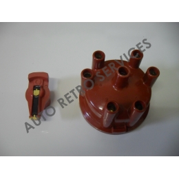 DISTRIBUTOR CAP AND ROTOR TYPE BOSCH ALPINE A310 V6 - PEUGEOT 504 V6 - 604 V6 RENAULT R25 / R30 V6 - TALBOT TAGORA V6