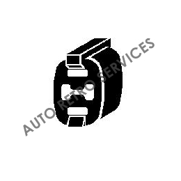 SILENT BLOC / ANNEAU INTERMEDIAIRE D ECHAPPEMENT FIAT UNO TURBO ie 1.3L / 1.4L