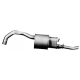 REAR SILENCER EXHAUST ALFA ROMEO 75 1.6L / 1.6L ie / 1.8L / 2.0L