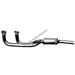  INTERMEDIATE SILENCER EXHAUST ALFA ROMEO 75 1.6L ie / 1.8L ie / 2.0L TWIN SPARK WITHOUT CATALYTIC CONVERTER