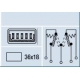 INTERRUPTEUR D ESSUIE GLACE 2 VITESSES CHROME PEUGEOT 104 - 204 - 304 - 404 - 504 RENAULT R12 - R16