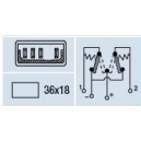 SWITCH FOR WINDOW PEUGEOT RENAULT SIMCA 