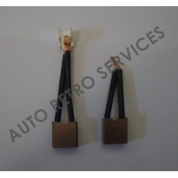 2 CHARBONS DE DEMARREUR DUCELLIER USX73-85 - ALFA ROMEO / LANCIA / PEUGEOT / RENAULT