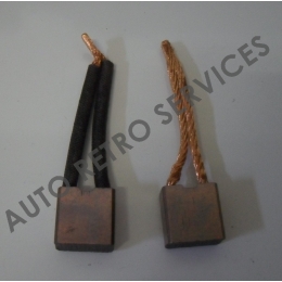 2 CHARBONS DE DEMARREUR DUCELLIER USX64-65 - RENAULT