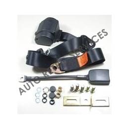 CEINTURE DE SECURITE A ENROULEUR  NOIR FIAT 600 - FIAT 850 - FIAT 11/12/13/15/18/2300 - FIAT 124 - FIAT 125 - FIAT 128- FIAT 130