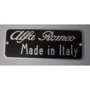 PLAQUE SIGNALETIQUE - ALFA ROMEO 750/101