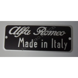 PLAQUE SIGNALETIQUE - ALFA ROMEO 750/101