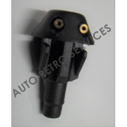 BLACK WASHER JET DOUBLE JET ADJUSTABLE - PEUGEOT - RENAULT - TALBOT