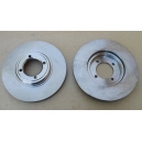 PAIRE DE DISQUES DE FREIN AVANT VENTILES - PEUGEOT 504 / 505 / 604 - TALBOT TAGORA