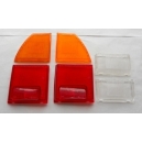 SET REAR LAMP LENSES - FIAT 124 COUPE CC