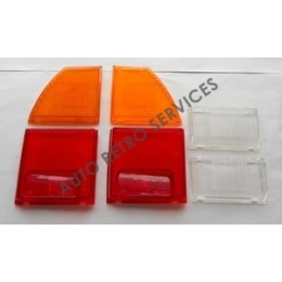 SET REAR LAMP LENSES - FIAT 124 COUPE CC