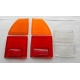 SET REAR LAMP LENSES - FIAT 124 COUPE CC